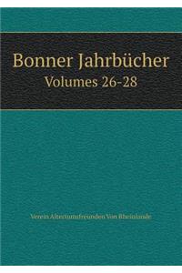 Bonner Jahrbücher Volumes 26-28