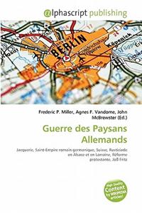 Guerre Des Paysans Allemands