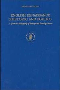 English Renaissance Rhetoric and Poetics