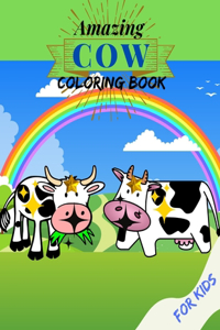 Amazing Cow Coloring For Kids