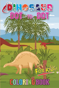 Dinosaur Dot To Dot Coloring Book For Kids