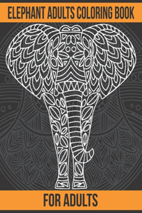 Elephant Adults Coloring Book For Adults