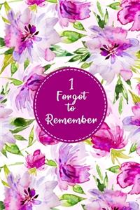 I Forgot to Remember