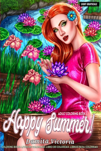 Adult Coloring Book - Happy Summer!