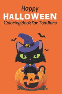 Happy Halloween Coloring Book For Toddlers