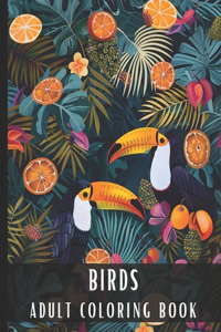 Adult Coloring Book Birds