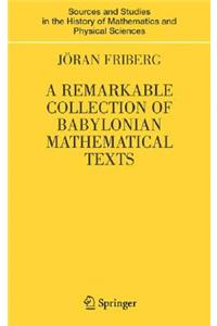 Remarkable Collection of Babylonian Mathematical Texts
