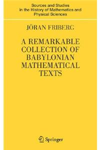 Remarkable Collection of Babylonian Mathematical Texts