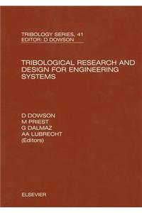 Tribological Research and Design for Engineering Systems