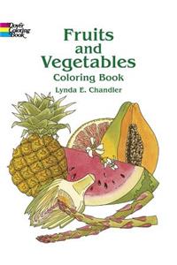 Fruits and Vegetables Coloring Book