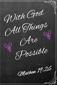 With God All Things Are Possible