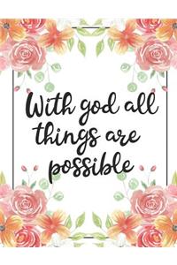 With God All Things Are Possible