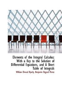 Elements of the Integral Calculus
