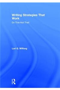 Writing Strategies That Work