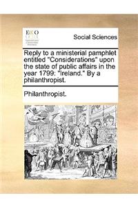 Reply to a Ministerial Pamphlet Entitled 