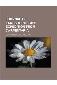 Journal of Landsborough's Expedition from Carpentaria