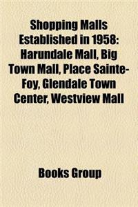 Shopping Malls Established in 1958