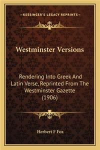 Westminster Versions