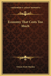 Economy That Costs Too Much