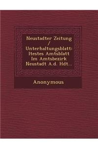 Neustadter Zeitung / Unterhaltungsblatt