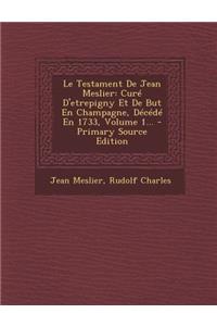 Testament de Jean Meslier