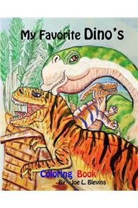 My Favorite Dino's Coloring Book