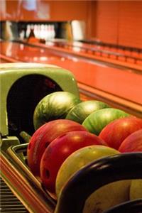 Colorful Tenpin Bowling Balls in a Bowling Alley Journal