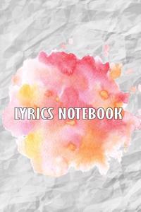 Lyrics Notebook: Lyrics Notebook 7x10 with 104 Pages - Lined/Ruled Paper Journal for Writing - For Musician, Music Lover, Student, Song