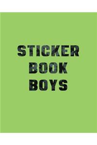 Sticker Book Boys