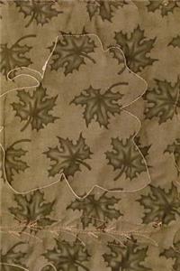 Journal Fabric Green Leaves Design