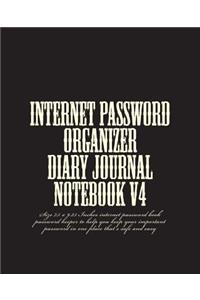 Internet Password Organizer Diary Journal Notebook V4