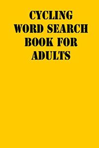 Cycling Word Search Book For Adults