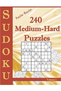 Puzzler Guzzler Sudoku 240 Medium-Hard Puzzles Volume 1