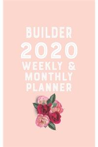 builder 2020 Monthly Weekly Planner builder Occupation Planner A beautiful