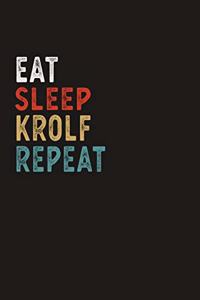 Eat Sleep Krolf Repeat Funny Sport Gift Idea