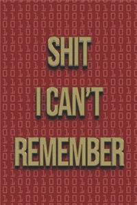 Shit I Can't Remember