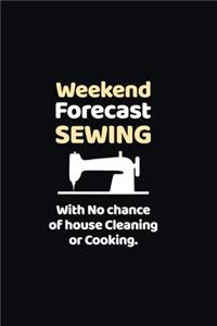 Weekend Forecast Sewing with No chance of house Cleaning or Cooking.