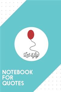 Notebook for Quotes