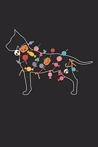 Great Dane Notebook - Halloween Great Dane Journal - Great Dane Gift for Dog Lovers - Great Dane Diary