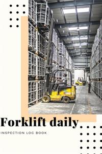 Forklift daily inspection log book