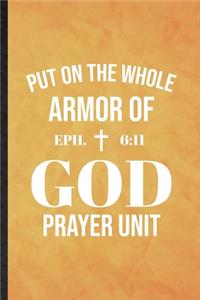 Put on the Whole Armor of God Prayer Unit Eph 6