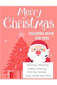 Merry christmas coloring book for kids.