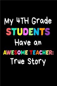 My 4th Grade Students Have An Awesome Teacher