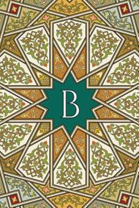 Monogram B Blank Book