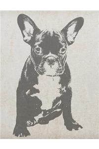 Vintage French Bulldog Notebook