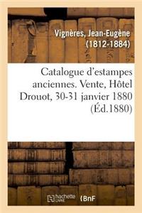 Catalogue d'Estampes Anciennes. Vente, Hôtel Drouot, 30-31 Janvier 1880