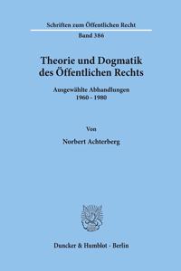 Theorie Und Dogmatik Des Offentlichen Rechts