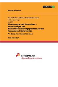 Bilanzanalyse mit Kennzahlen - Auswirkungen des Bilanzmodernisierungsgesetzes auf die Kennzahlen Interpretation