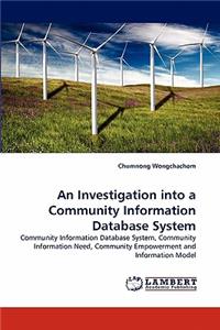 Investigation Into a Community Information Database System