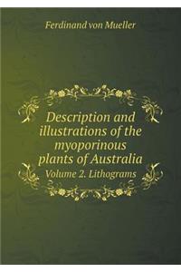 Description and Illustrations of the Myoporinous Plants of Australia Volume 2. Lithograms